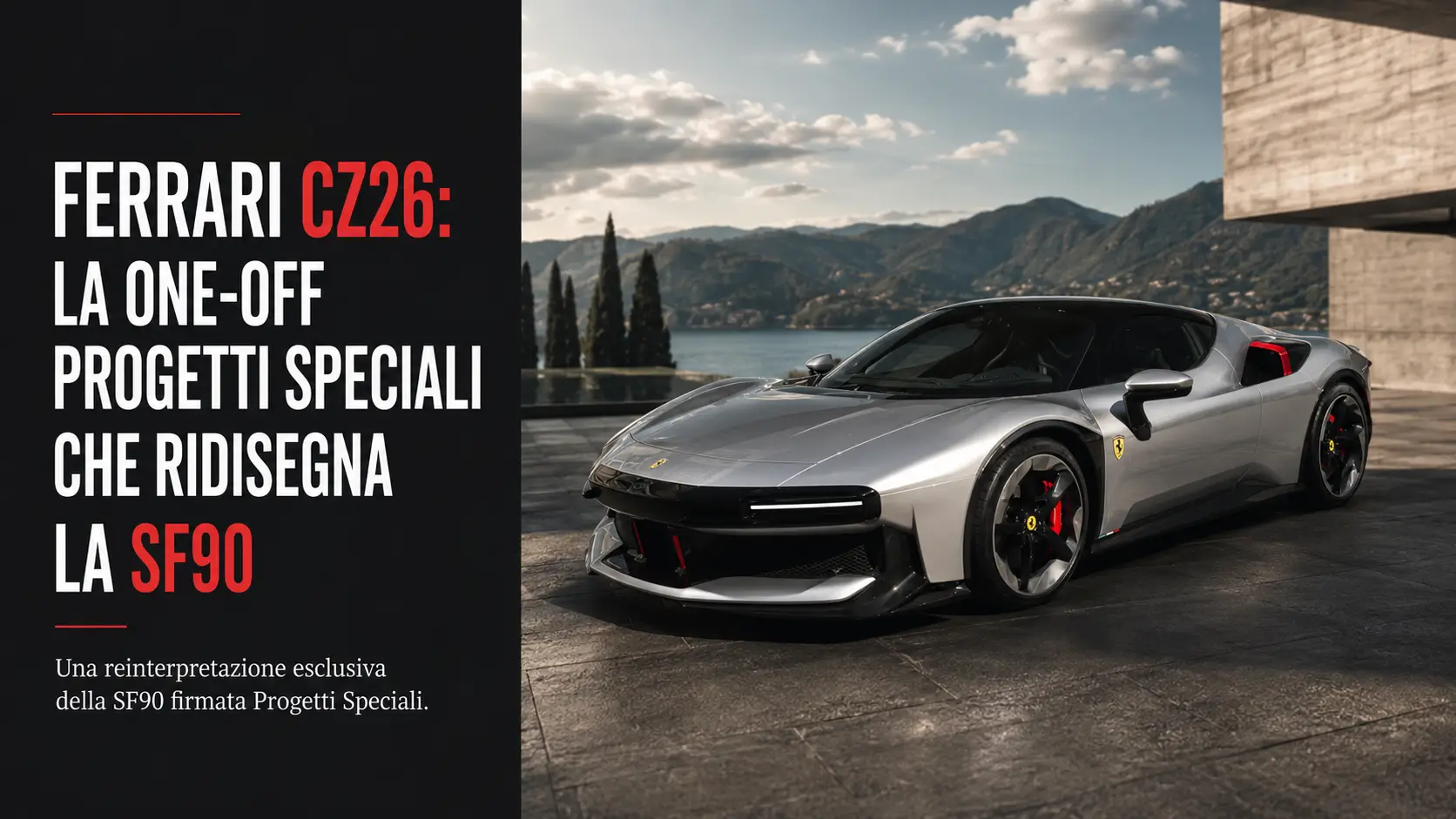 Ferrari CZ26: la one?off Progetti Speciali che ridisegna la SF90