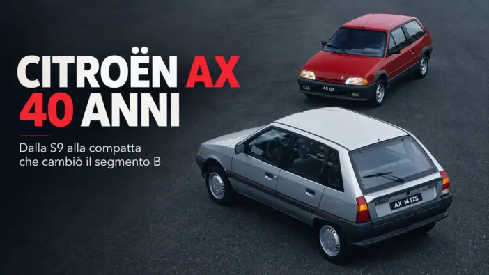 Citroën AX celebra 40 anni dalla S9 alla compatta che ha segnato il segmento B
