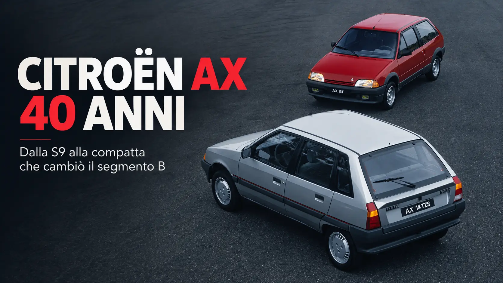 Citroën AX: 40 anni dalla S9 alla compatta che cambiò il segmento B